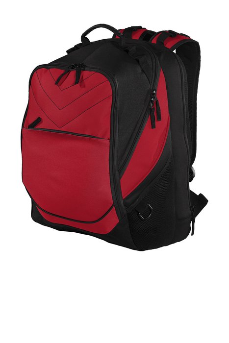 BG100 Port Authority Xcape Computer Backpack Chili Red/ Black