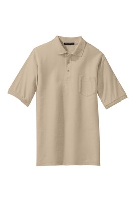 K500P Port Authority 5-ounce Silk Touch Polo with Pocket Stone