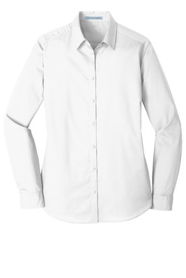 LW100 Port Authority Ladies Long Sleeve Carefree Poplin Shirt