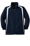 YST60 Sport-Tek Youth Colorblock Raglan Jacket True Navy/ White