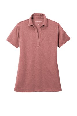 LK542 Port Authority Ladies Heathered Silk Touch Performance Polo