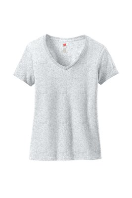 S04V Hanes Ladies Perfect-T Cotton V-Neck T-Shirt