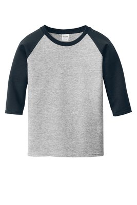 5700B Gildan 5.3-ounce 100% Cotton T-Shirt Sport Grey/ Navy