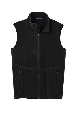 F228 Port Authority R-Tek Pro Fleece Full-Zip Vest Black/ Black