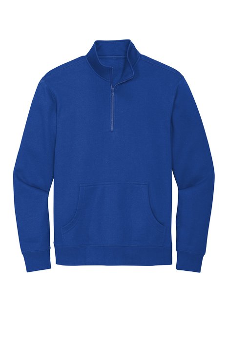 DT6106 District V.I.T Fleece 1/4-Zip Deep Royal