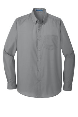 W100 Port Authority Long Sleeve Carefree Poplin Shirt