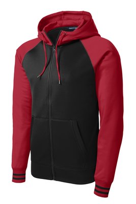 ST236 Sport-Tek Sport-Wick Varsity Fleece Full-Zip Hooded Jacket