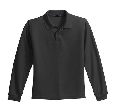 Y500LS Port Authority Youth Long Sleeve Silk Touch Polo
