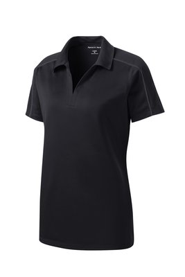 LST653 Sport-Tek 3.8-ounce Ladies Micropique Sport-Wick Piped Polo