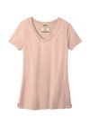 LPC099V Port & Company Ladies Beach Wash Garment-Dyed V-Neck Tee Peach