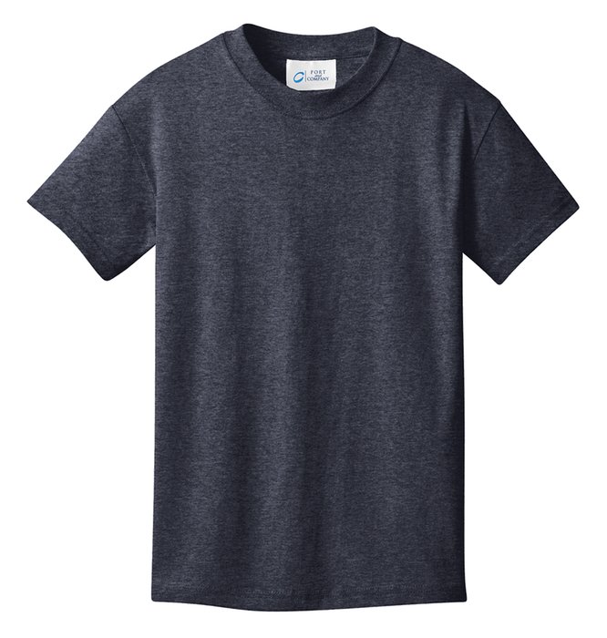 PC54Y Port & Company 5.4-ounce 100% Cotton T-Shirt Heather Navy