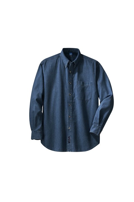 Port & Company - Ladies Short Sleeve Value Denim Shirt, Product