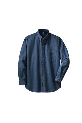 SP10 Port & Company - Long Sleeve Value Denim Shirt