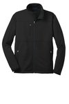 F222 Port Authority Pique Fleece Jacket Black