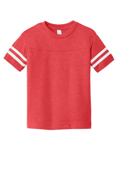 RS3037 Rabbit Skins 4.5-ounce CrewNeck T-Shirt Vintage Red/ Blended White
