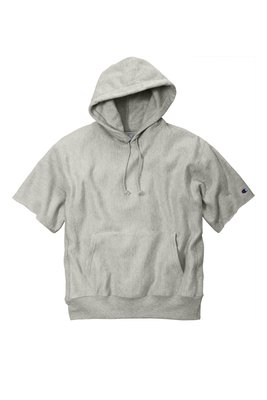 S101SS Champion Reverse Weave Short Sleeve Hooded Sweatshirt