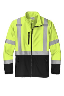 CSJ503 CornerStone ANSI 107 Class 3 Soft Shell Jacket Safety Yellow