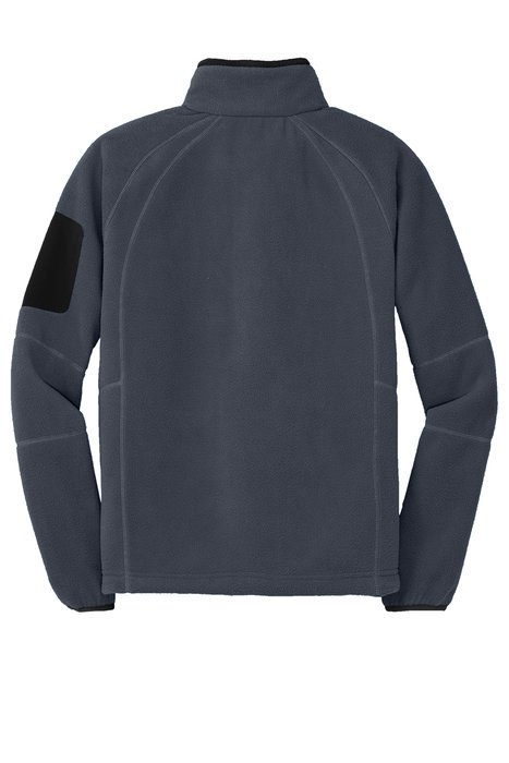 F229 Port Authority Enhanced Value Fleece Full-Zip Jacket Battleship Grey/ Black