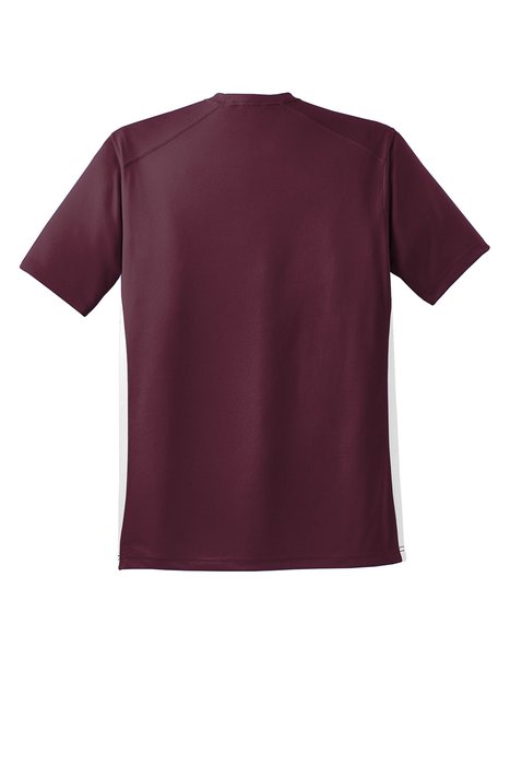 T478 Sport-Tek 4-ounce 100% Polyester T-Shirt Maroon/ White