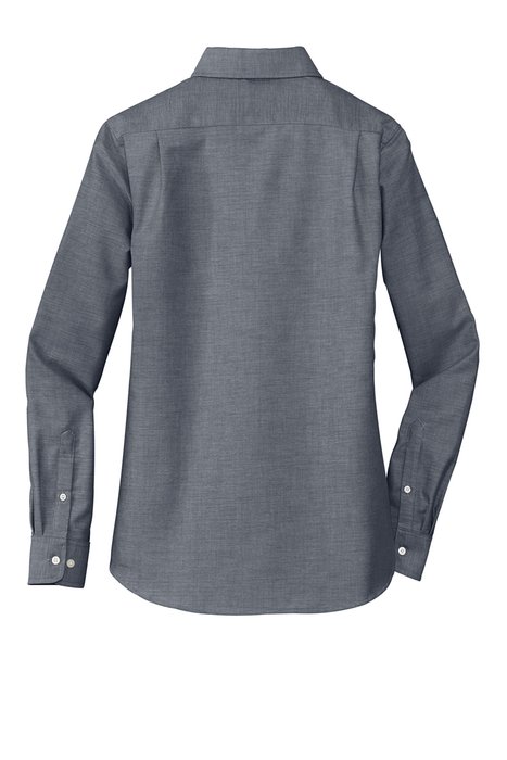 L658 Port Authority Ladies SuperPro Oxford Shirt Black