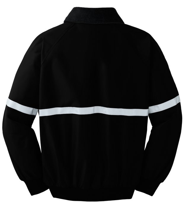J754R Port Authority Challenger Jacket with Reflective Taping True Black/ True Black/ Reflective