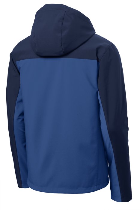 J335 Port Authority Hooded Core Soft Shell Jacket Night Sky Blue/ Dress Blue Navy
