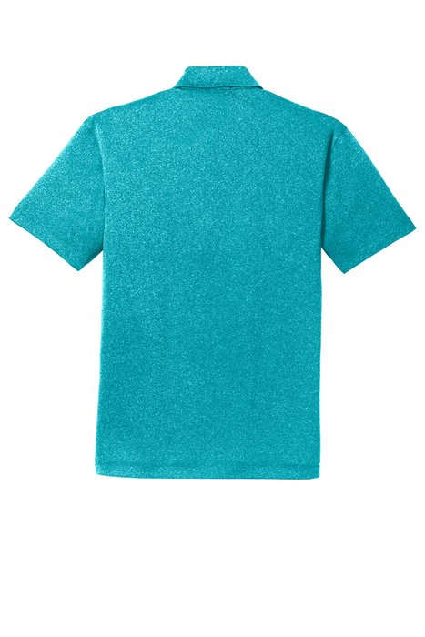 K576 Port Authority 4.5-ounce Trace Heather Polo Tropic Blue Heather
