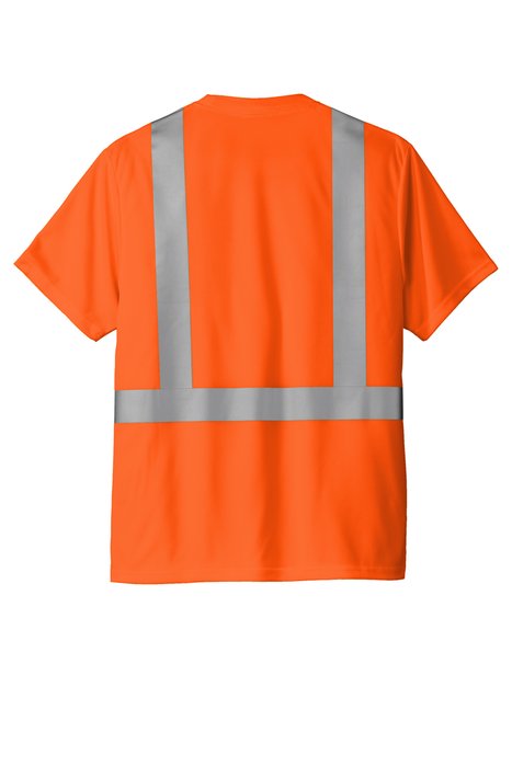 CS200 CornerStone ANSI 107 Class 2 100% Polyester 4.1-ounce T-Shirt Safety Orange