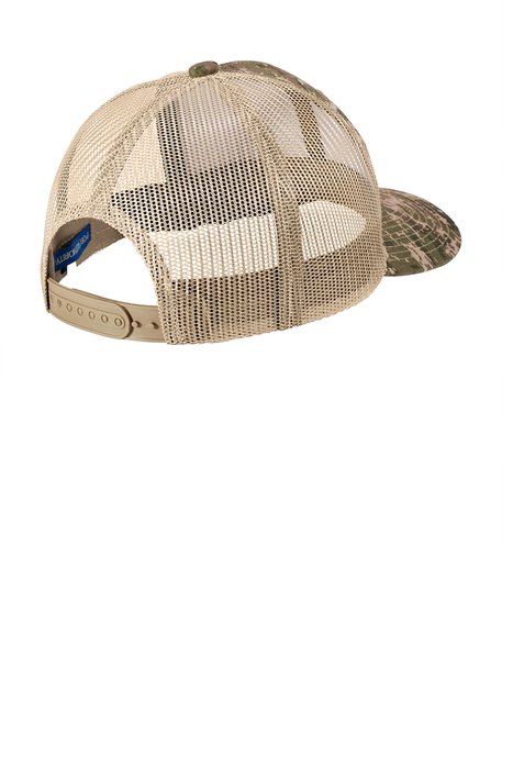 C114 Port Authority Digi Camo Snapback Trucker Cap Olive Drab Green Digi/ Coyote Brown