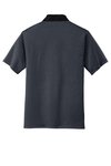 K558 Port Authority 5.3-ounce Fine Stripe Performance Polo Graphite/ Black