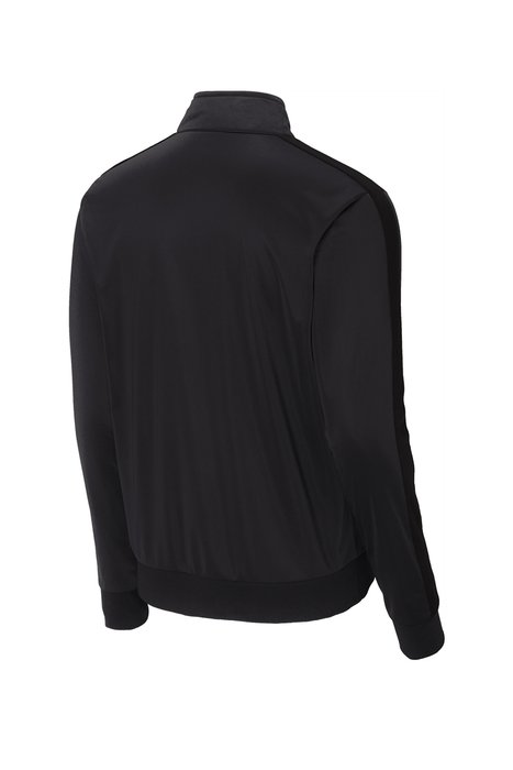 JST94 Sport-Tek Tricot Track Jacket Black/ Black