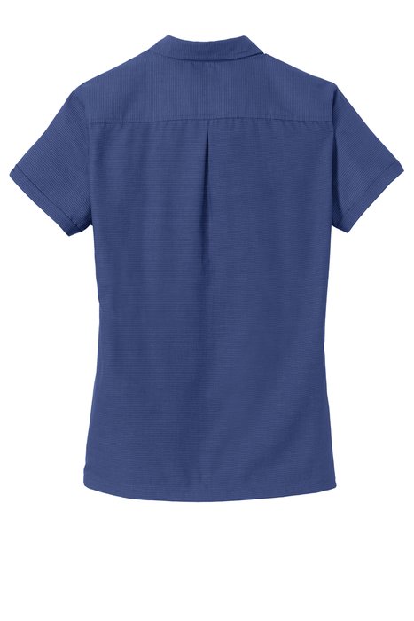 L662 Port Authority Ladies Textured Camp Shirt Royal