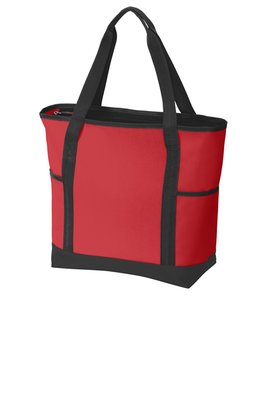 BG411 Port Authority On-The-Go Tote Chili Red/ Black