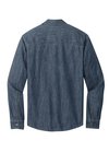 W676 Port Authority Long Sleeve Perfect Denim Shirt Medium Wash