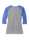 DM136L District 4.5-ounce T-Shirt Royal Frost/ Grey Frost