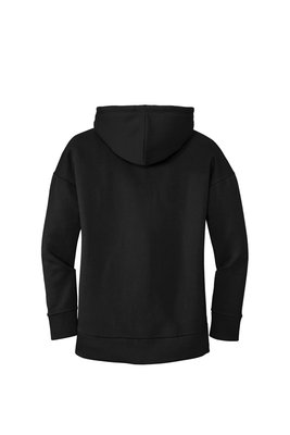 DT1104 District Women's Perfect Weight Fleece Drop Shoulder Full-Zip Hoodie Jet Black