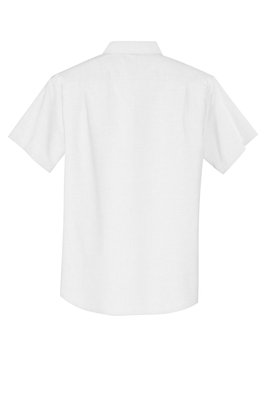 S659 Port Authority Short Sleeve SuperPro Oxford Shirt White
