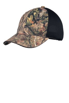 C912 Port Authority Camouflage Cap with Air Mesh Back Mossy Oak Break-Up Country/ Black Mesh