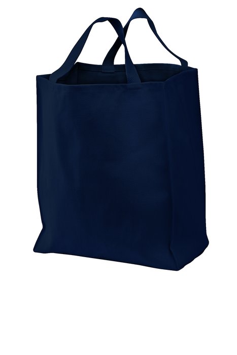 B100 Port Authority Ideal Twill Grocery Tote Navy