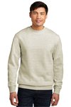 DT6104 District V.I.T Fleece Crew Oatmeal Heather