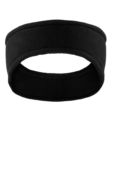 C910 Port Authority R-Tek Stretch Fleece Headband Black