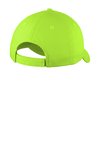 C914 Port & Company Six-Panel Unstructured Twill Cap Lime