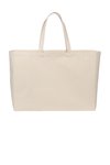 BG427 Port Authority Cotton Canvas Jumbo Tote Natural