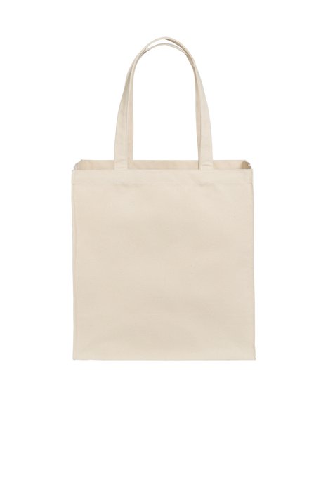 BG426 Port Authority Cotton Canvas Over-the-Shoulder Tote Natural