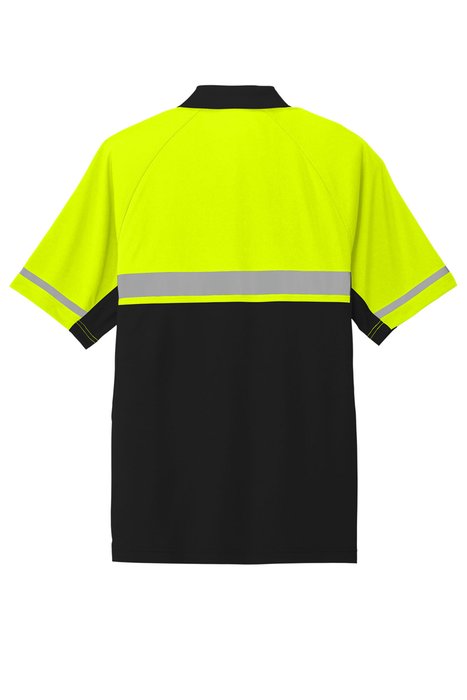CS423 CornerStone 3.8-ounce Select Lightweight Snag-Proof Enhanced Visibility Polo Safety Yellow/ Black