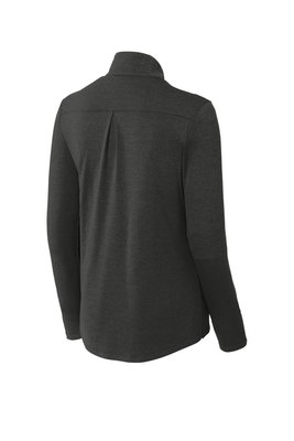LST469 Sport-Tek Ladies Endeavor 1/4-Zip Pullover Black Heather