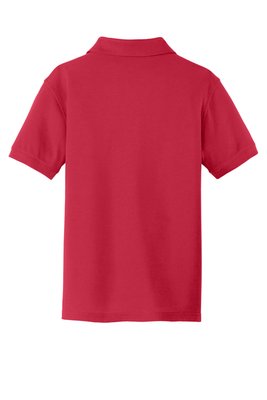 Y100 Port Authority 4.4-ounce Youth Core Classic Pique Polo Rich Red