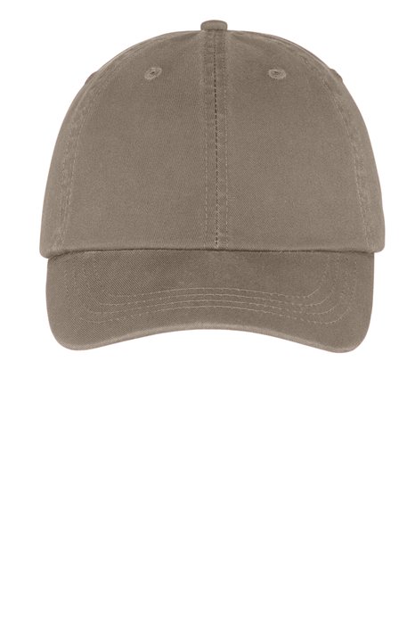 CP78 Port & Company - Washed Twill Cap Khaki