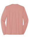 DM132 District Perfect Tri Long Sleeve Tee . Blush Frost
