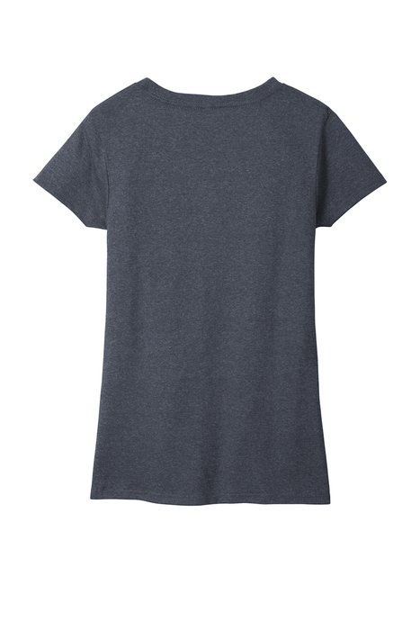 DT8001 District 5.3-ounce T-Shirt Heathered Navy